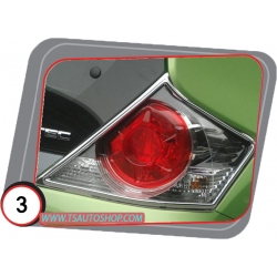 ครอบไฟท้าย Honda Brio  Tail Lamp Cover (Chrome)